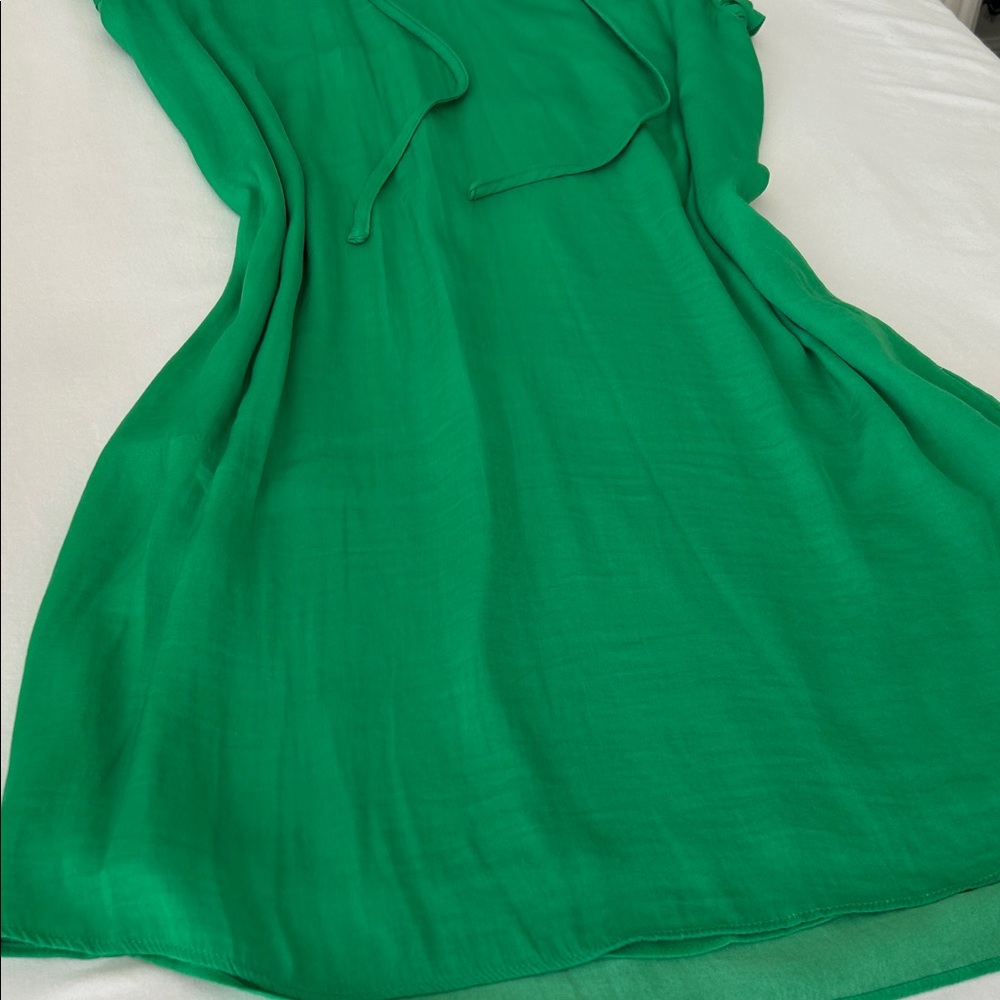 Joie Green Ruffled Mini Dress - Picture 7 of 12